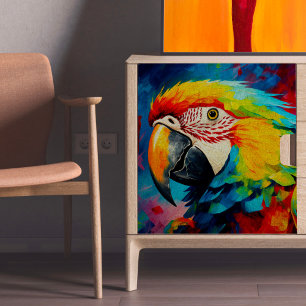 Het papegaai ontkoppelde weefsel papier