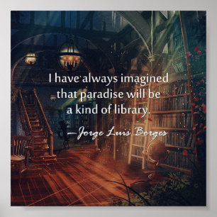 Het paradijs is een soort Poster van de Bibliothee