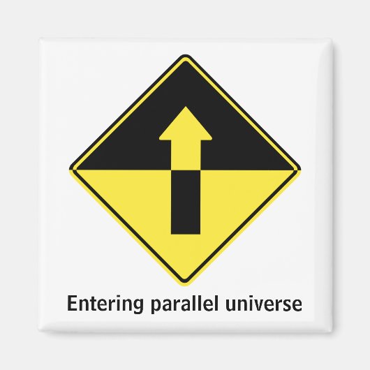 Het parallelle universum betreden magneet (Voorkant)