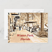 Het Park Florida van de winter - Briefkaart (Voorkant / Achterkant)
