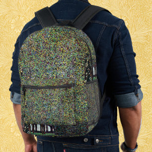 Het park van Gustav Klimt,  Art Nouveau Bedrukte Rugzak