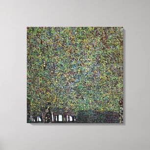 Het park van Gustav Klimt, Art Nouveau Canvas Afdruk