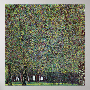Het park van Gustav Klimt Poster