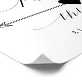 Het parkeren deze Maniante Manuscript Directe Teke Poster (Hoek)