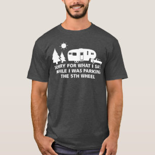 Het parkeren van de Camper 5th Wheel Camping RV Va T-shirt
