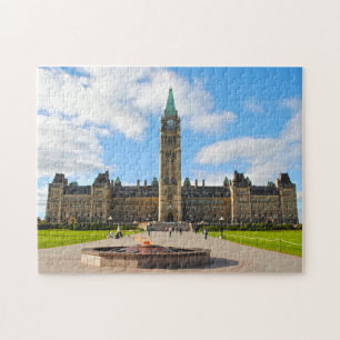 Het Parlement bouwt Ottawa. Legpuzzel