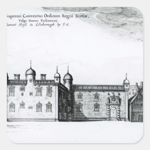 Het Parlement in Edinburgh Vierkante Sticker