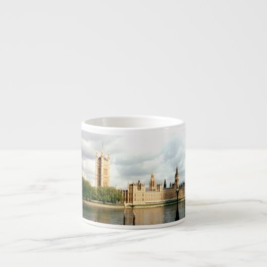 Het parlement van Londen Big Ben Thames, Landschap Espresso Kop (Voorkant)