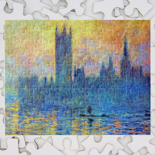 Het parlement van Londen in de winter van Claude M Legpuzzel