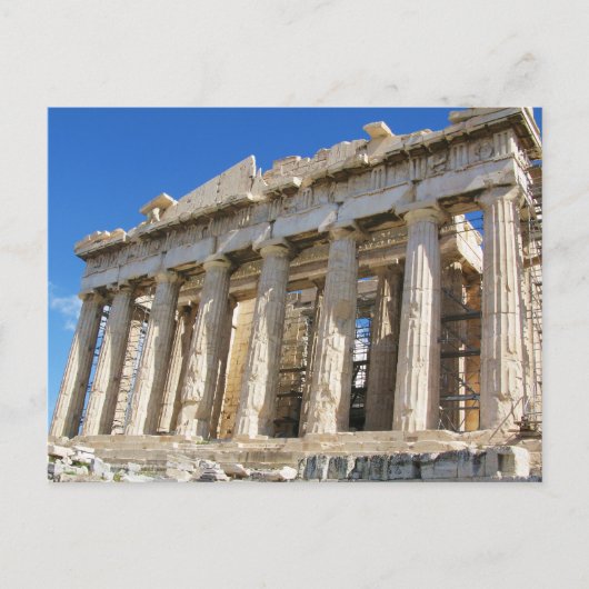 Het Parthenon bij Acropolis 447 BC Briefkaart (Voorkant)