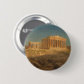 Het Parthenon Ronde Button 5,7 Cm (Voorkant /achterkant)