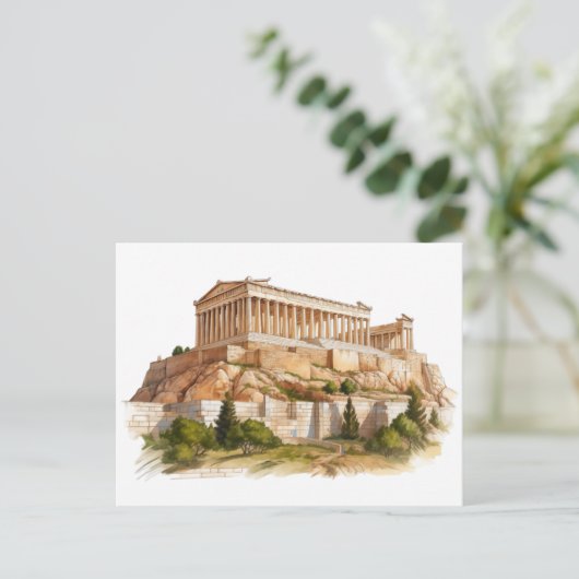 Het Parthenon: Tijdloze erfenis van het oude Griek Briefkaart (Staand voorkant)