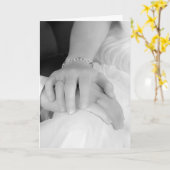 Het Pas getrouwd overhandigt II, Gelukwensen Kaart (Gele Bloem)