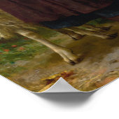 Het pasgeboren lam van William Bouguereau Poster (Hoek)