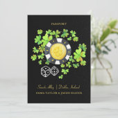 Het paspoort van de Bestemmingsweddenschap sparen  Save The Date (Staand voorkant)