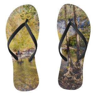 Het passeren van de Teenslippers van de buffelrivi