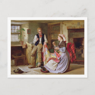 Het patchwork-kwilt briefkaart