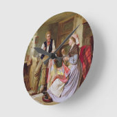 Het patchwork-kwilt ronde klok (Hoek)