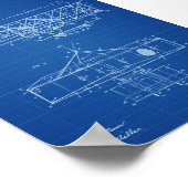 Het patent van de Brothers van het Wright - Vliegt Poster (Hoek)