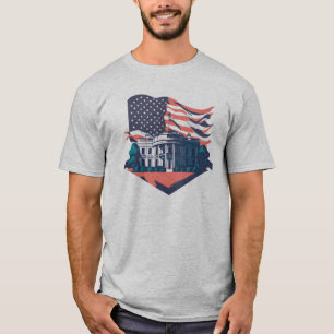 Het Patriottische Witte Huis, Retro T-shirt