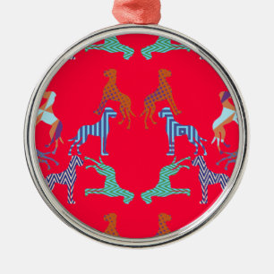 het patroon Great Dane patroon Metalen Ornament