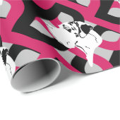 Het patroon Grote Deen Cadeaupapier (Rol Hoek)