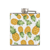 Het Patroon van de Ananas van de cartoon Heupfles (Achterkant)