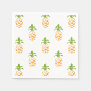 Het Patroon van de Ananas van de waterverf Servetten