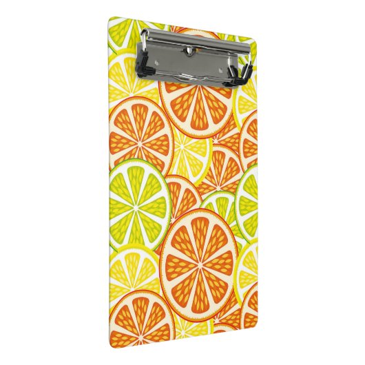 Het patroon van de citrusvrucht mini klembord (Schuin)