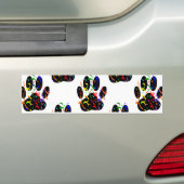 Het patroon van de Druk van de schilderingen Confe Bumpersticker (Op auto)