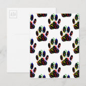 Het patroon van de Druk van de schilderingen Confe Uitnodiging Briefkaart (Voorkant / Achterkant)