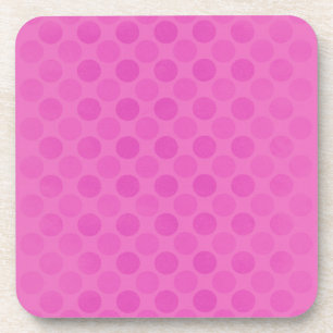 Het patroon van de getande roze cirkels herstellen bier onderzetter