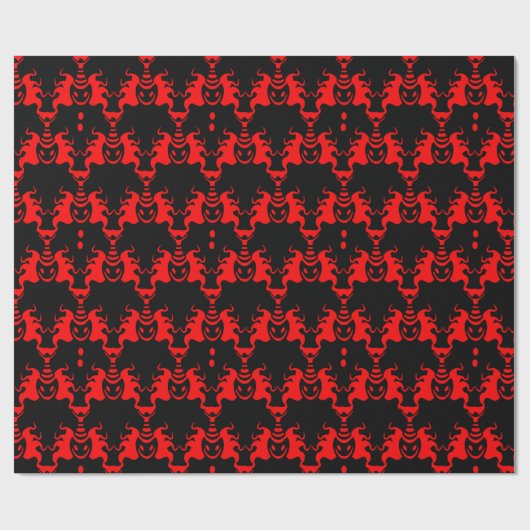 Het patroon van de Interlocking van het Kwaad Cadeaupapier (Vlak)