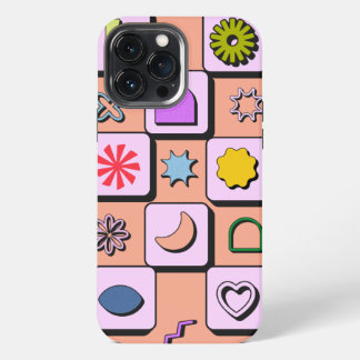 Het Patroon van de Kleur van de Retro Gepersonalis iPhone 13 Pro Max Hoesje