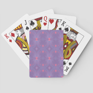 Het patroon van de lente Paarse en roze Pokerkaarten