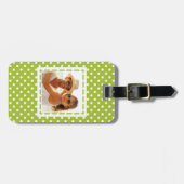 Het patroon van de Lente van de Foto van de douane Bagagelabel (Voorkant horizontaal)