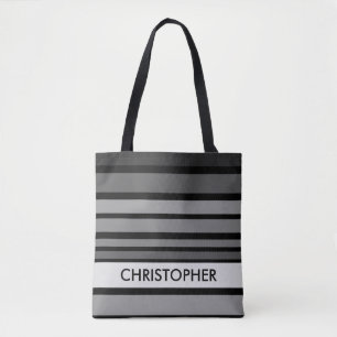 Het Patroon van de Strepen van BG kleurde VII + uw Tote Bag