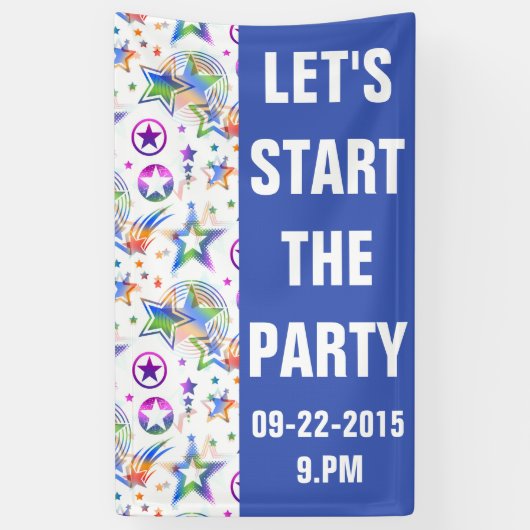 Het patroon van de Tattoos van sterren kleurde + u Spandoek (Verticaal)