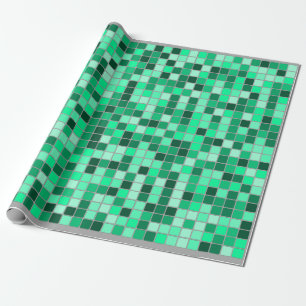 Het Patroon van de Tegels van Groenen/van Teals (G Cadeaupapier