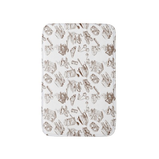 Het patroon van het document badmat (Voorkant Verticaal)