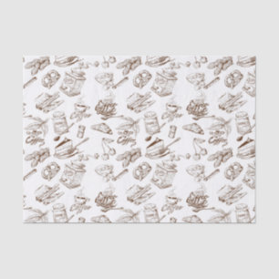 Het patroon van het document tissuepapier