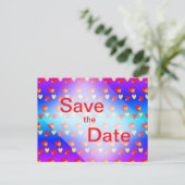 Het Patroon van het hart sparen het Briefkaart van (Staand voorkant)