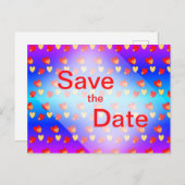 Het Patroon van het hart sparen het Briefkaart van (Voorkant / Achterkant)