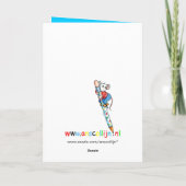 Het Patroon van het Hart van de Bos van de kip - Kaart (Achterkant)