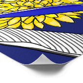 Het patroon van het oerwoud van de zomer met helde poster (Hoek)