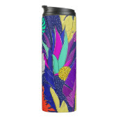 Het patroon van het oerwoud van de zomer met helde thermosbeker (Geroteerd rechts)