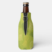 Het Patroon van het Overzicht van ananas op Groen Flesjeskoeler (Fles Achterkant)