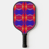 Het patroon van het patroon neon gelaagd Abstract  Pickleball Paddle (Voorkant)