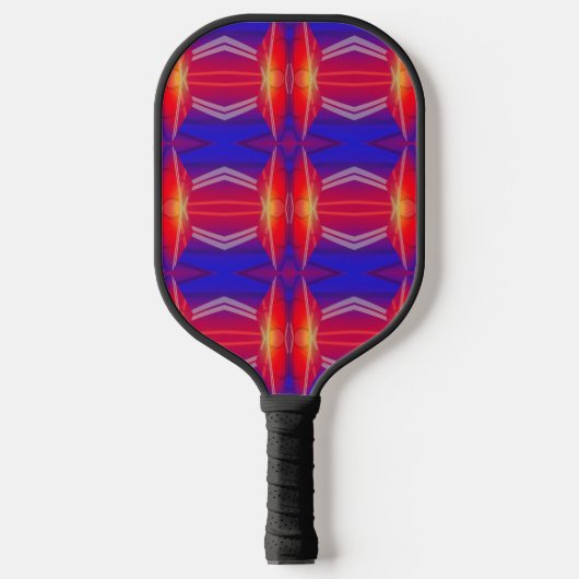 Het patroon van het patroon neon gelaagd Abstract  Pickleball Paddle (Voorkant)