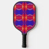 Het patroon van het patroon neon gelaagd Abstract  Pickleball Paddle (Achterkant)